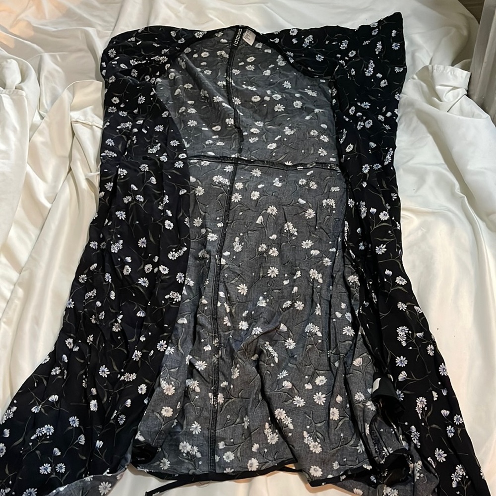 floral tie on dress